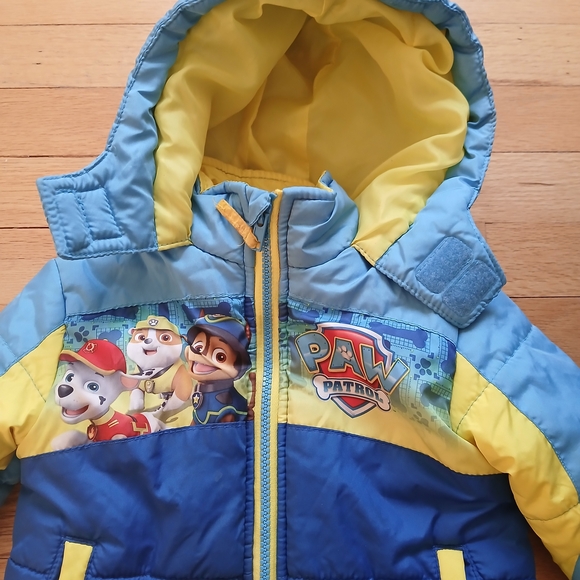 Nickelodeon Other - Paw Patrol Kids' Blue and Yellow Puffer Jacket